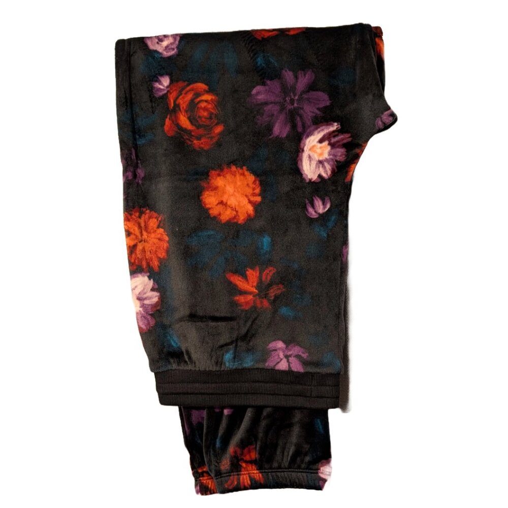 Room Service Jogger Set Women Medium Black Floral 2‑piece — Cozy & Stylish Sz M - Picture 7 of 11
